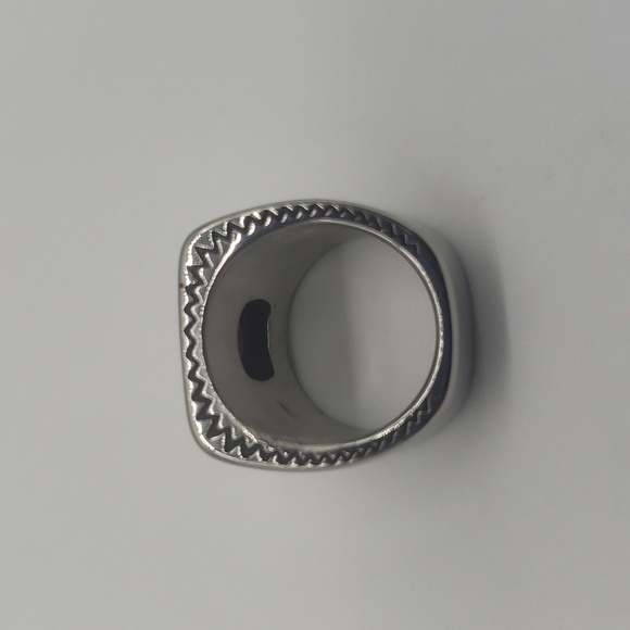 139- Black Stone Handmade Men's Ring Size 10 NWT - Picture 5 of 8